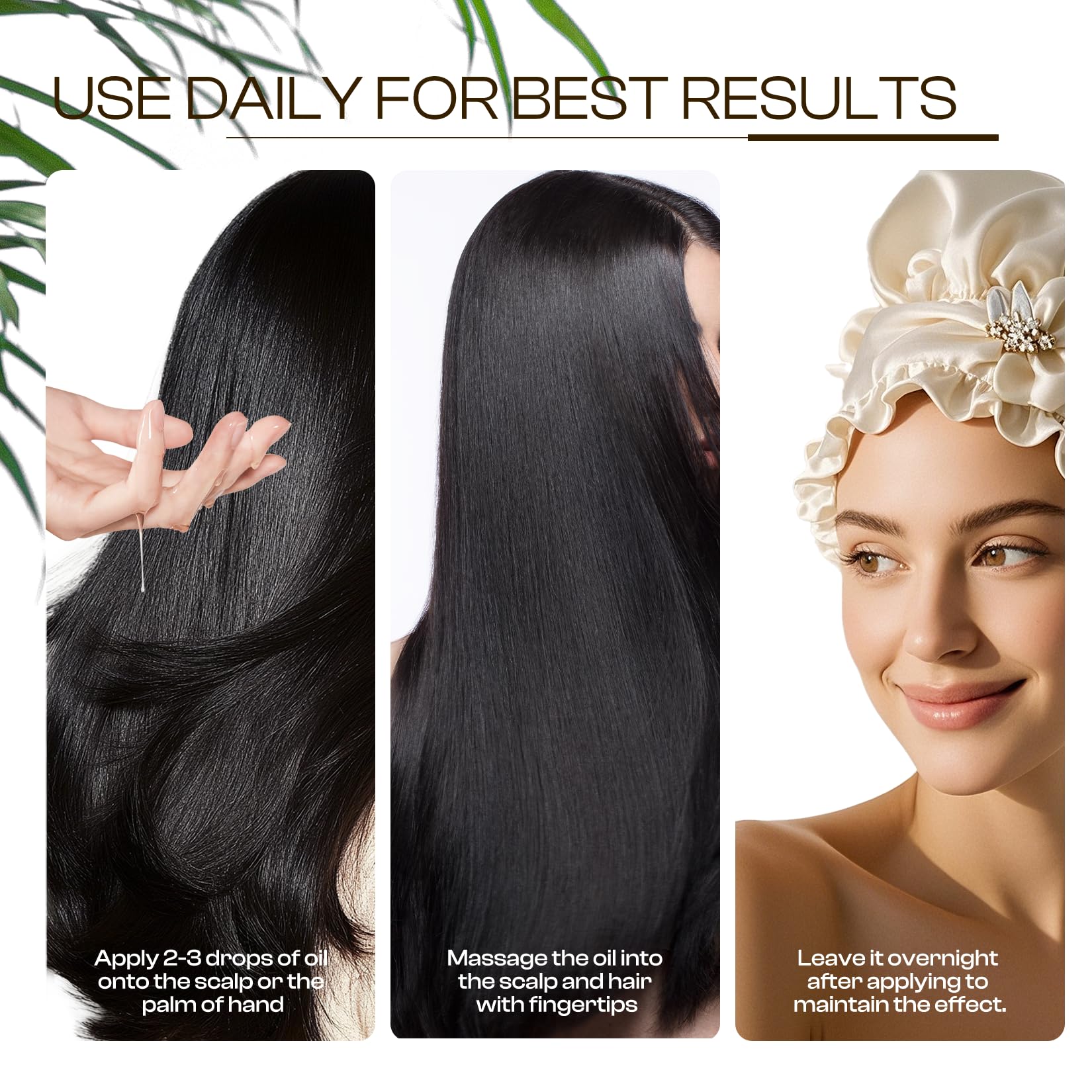 LHOPEBK Nature visible before and after hair shine and smoothness improvement