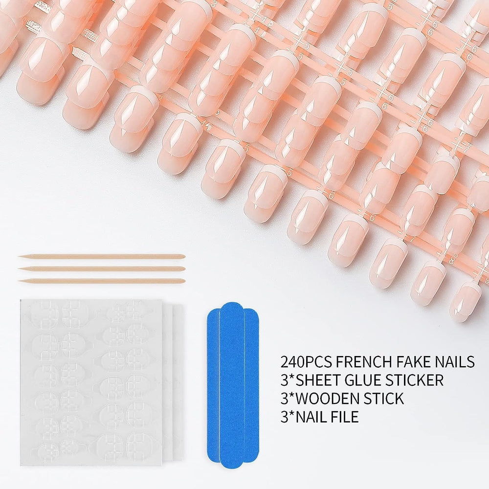 LIARTY short French nails worn on hand for instant polished look benefit