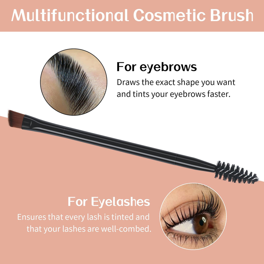 Libeauty applicator brush action applying tint to lashes for controlled, even coverage