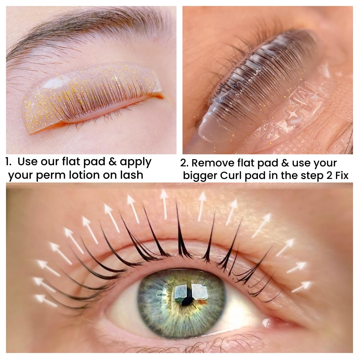 Liber Beauty in-use by technician placing shield for accurate perm application