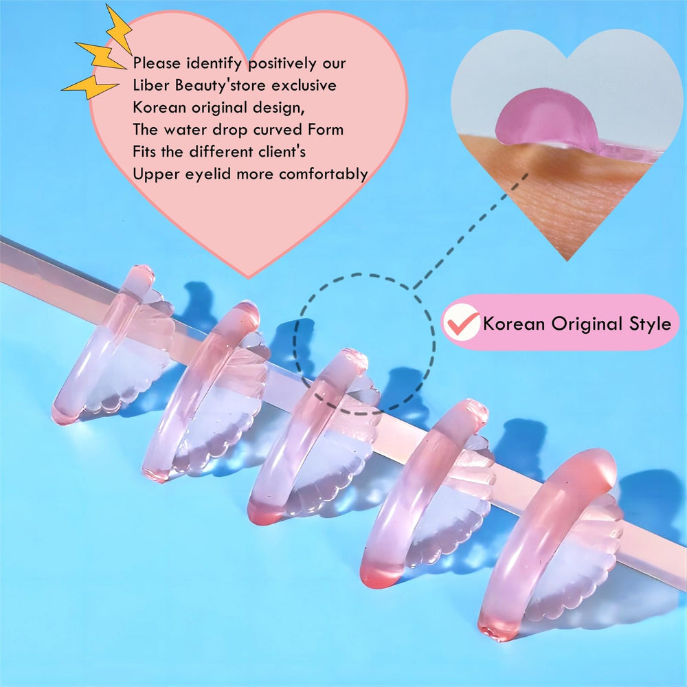 Liber Beauty five-size comparison showing how sizes affect curl intensity
