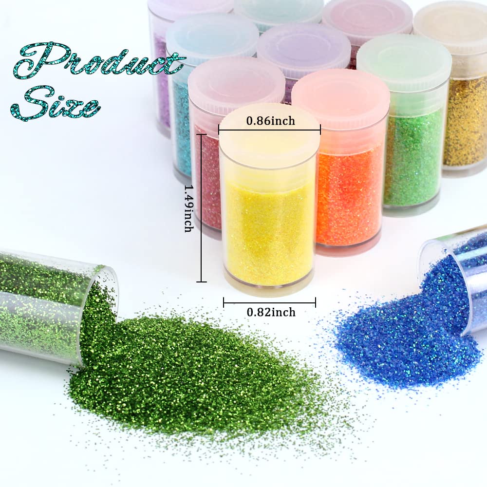 LICOOL GLITTER on nail art showing precise adhesion and vivid color payoff