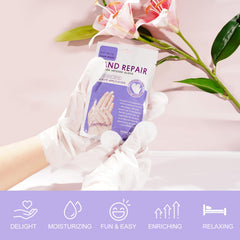 Liefiet close-up of glove interior saturated with hydrating serum