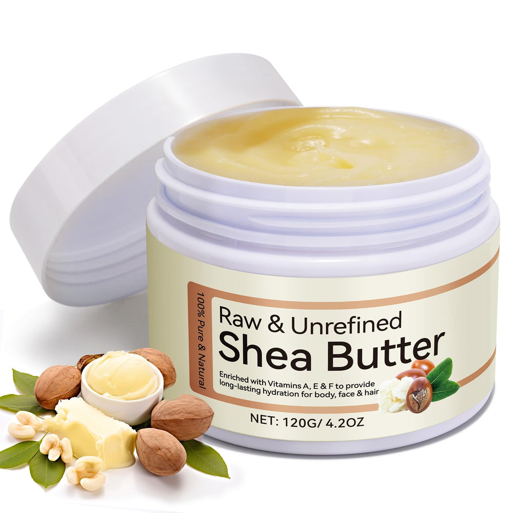 Liefiet jar front view showing label and pure shea packaging benefit visible