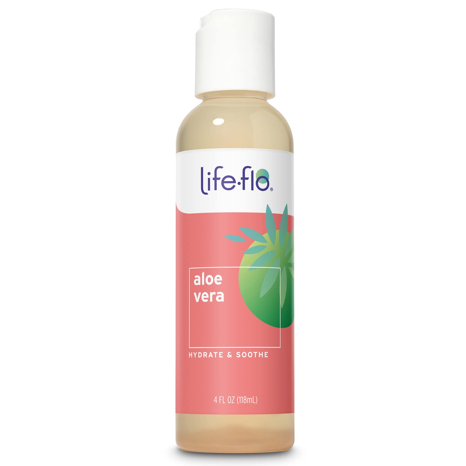LIFE-FLO bottle front view showing product and size, clearly labeled