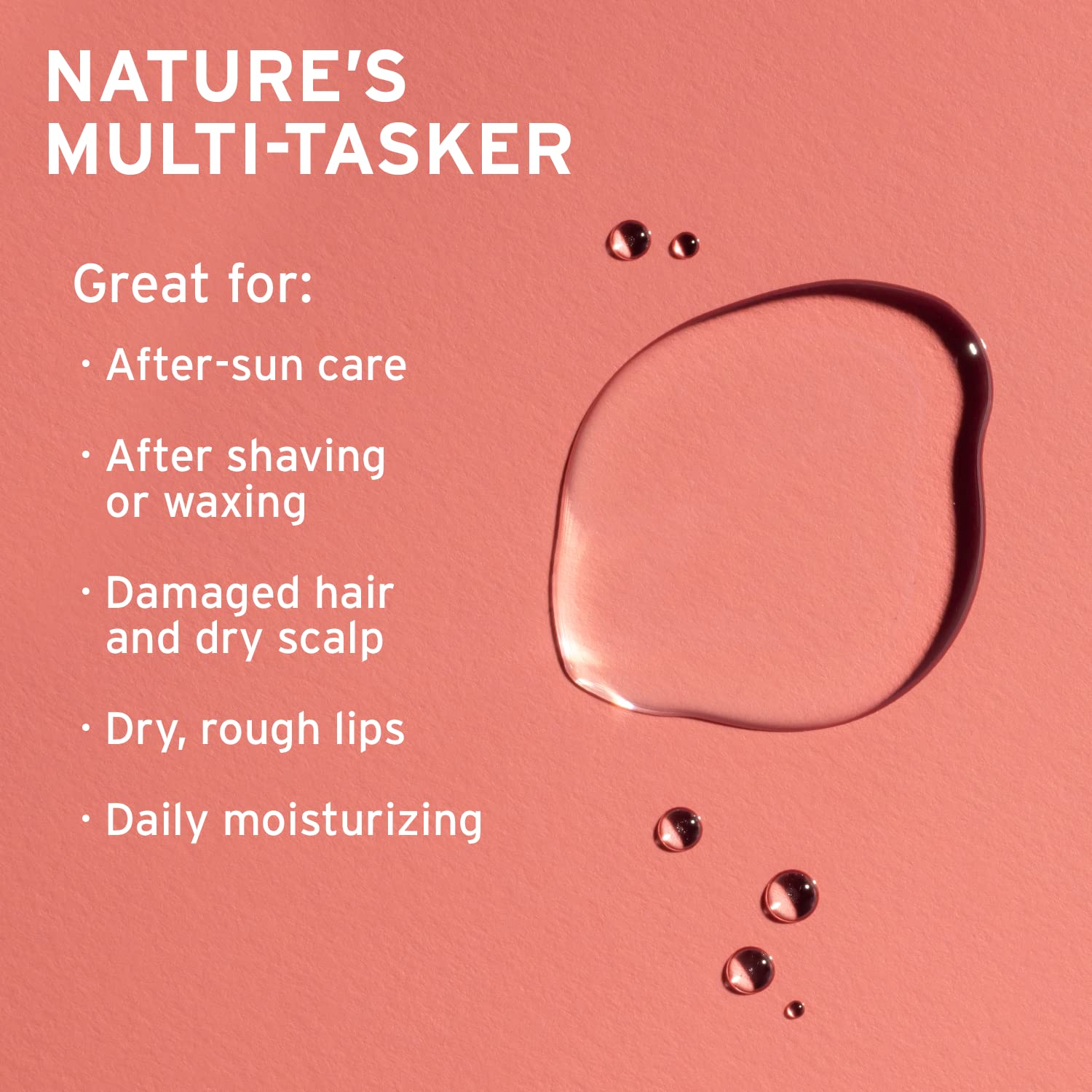 Using LIFE-FLO aloe through hair for shine and scalp hydration benefits