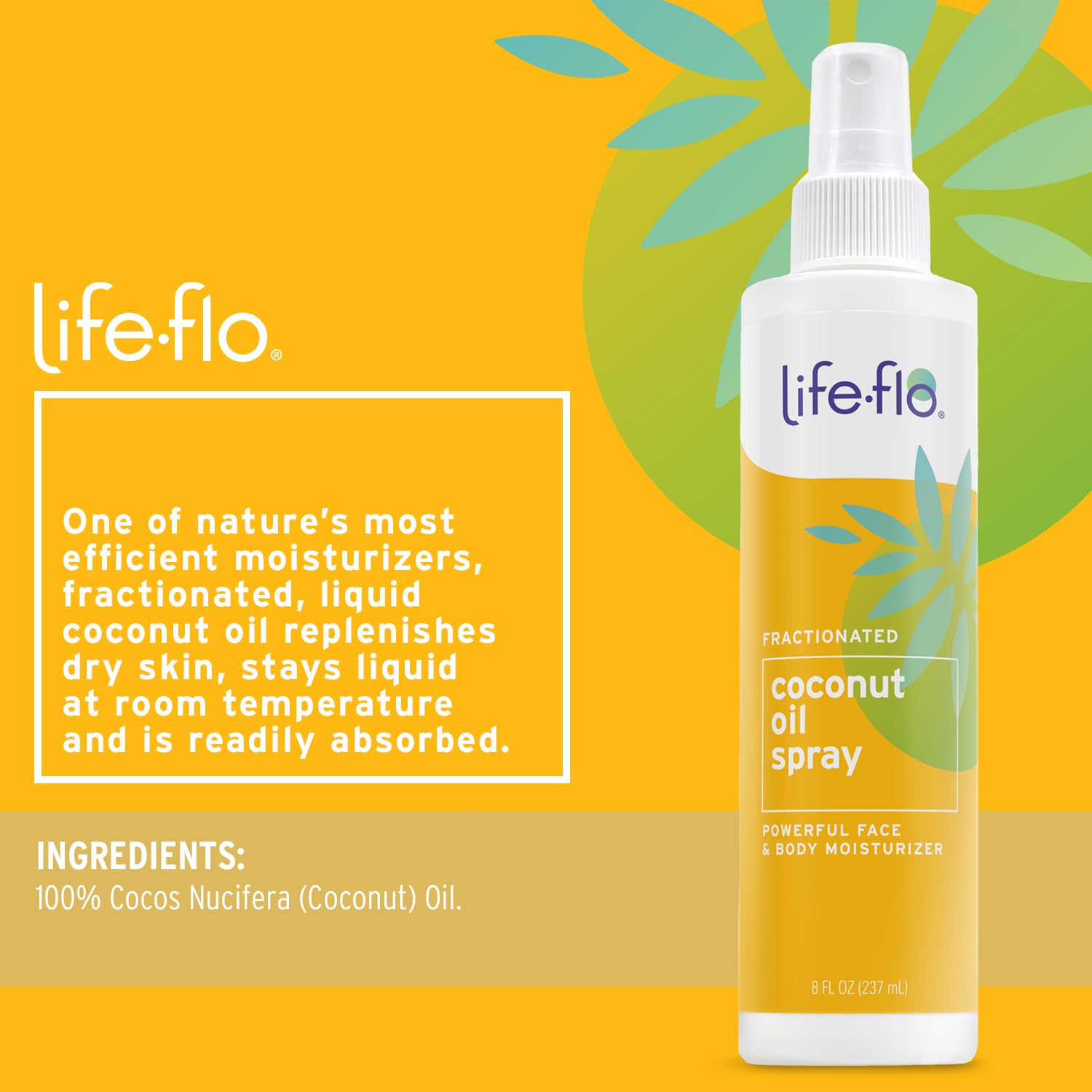 Life-Flo spray nozzle closeup highlighting easy mist application benefit