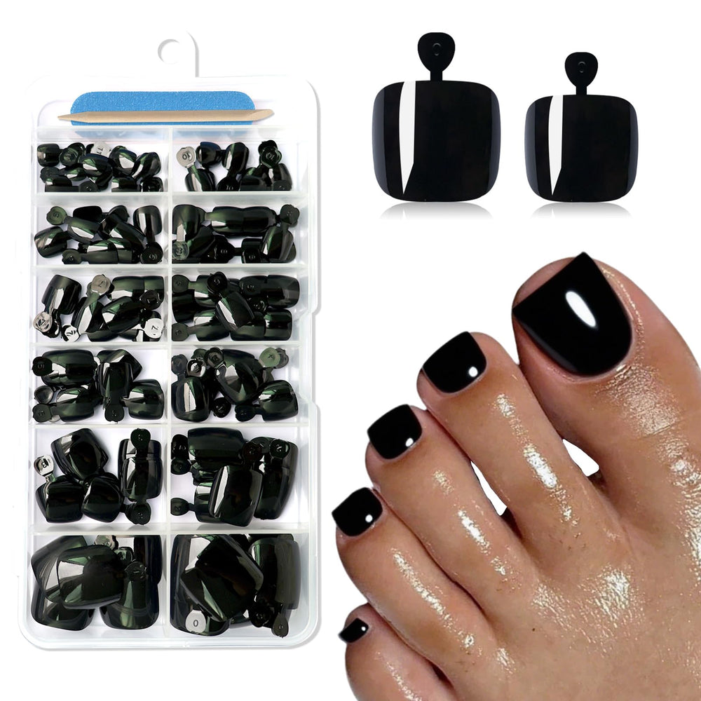 Lifextol front packaging showing complete black toe nail kit for easy application