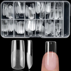 Lifextol front packaging showing 240 clear square gel tips and benefits