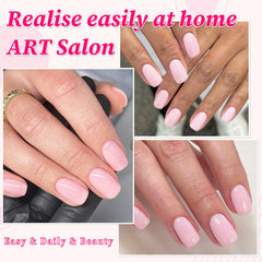 Lifextol worn on hands showing natural short-square look and easy application