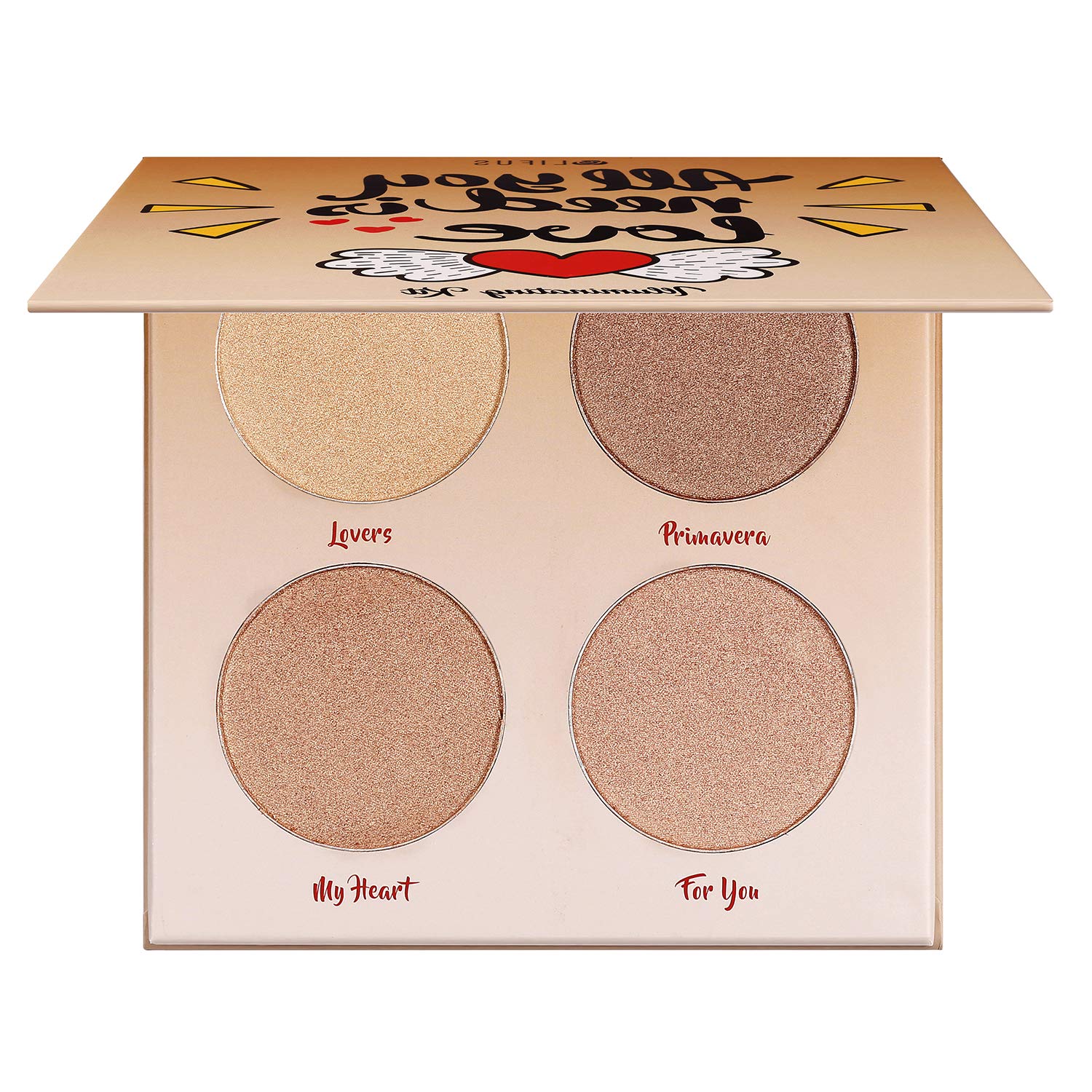 LIFUS Glow Kit open palette showing four shades and versatile finish