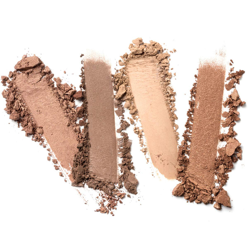 Four LIFUS Glow Kit swatches on arm showing blendable tones