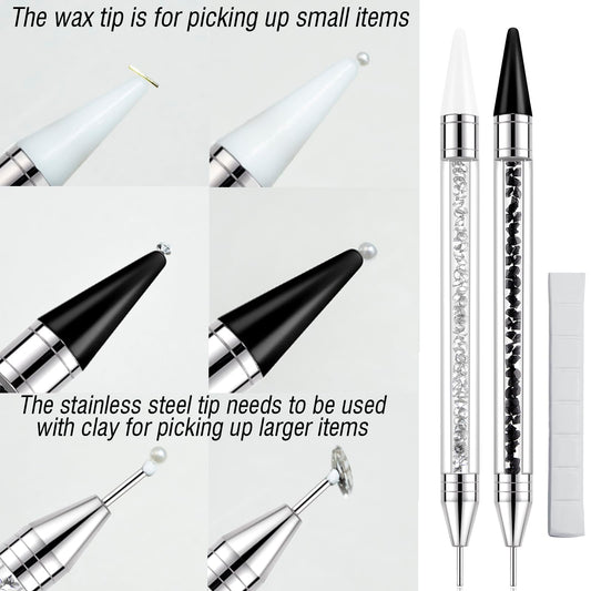 LIGHT RAIN dual-head pen close-up revealing wax and clay ends for precise application