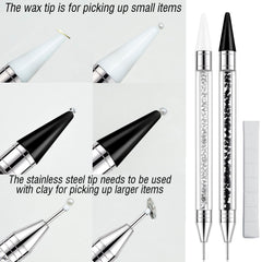 LIGHT RAIN dual-head pen close-up revealing wax and clay ends for precise application