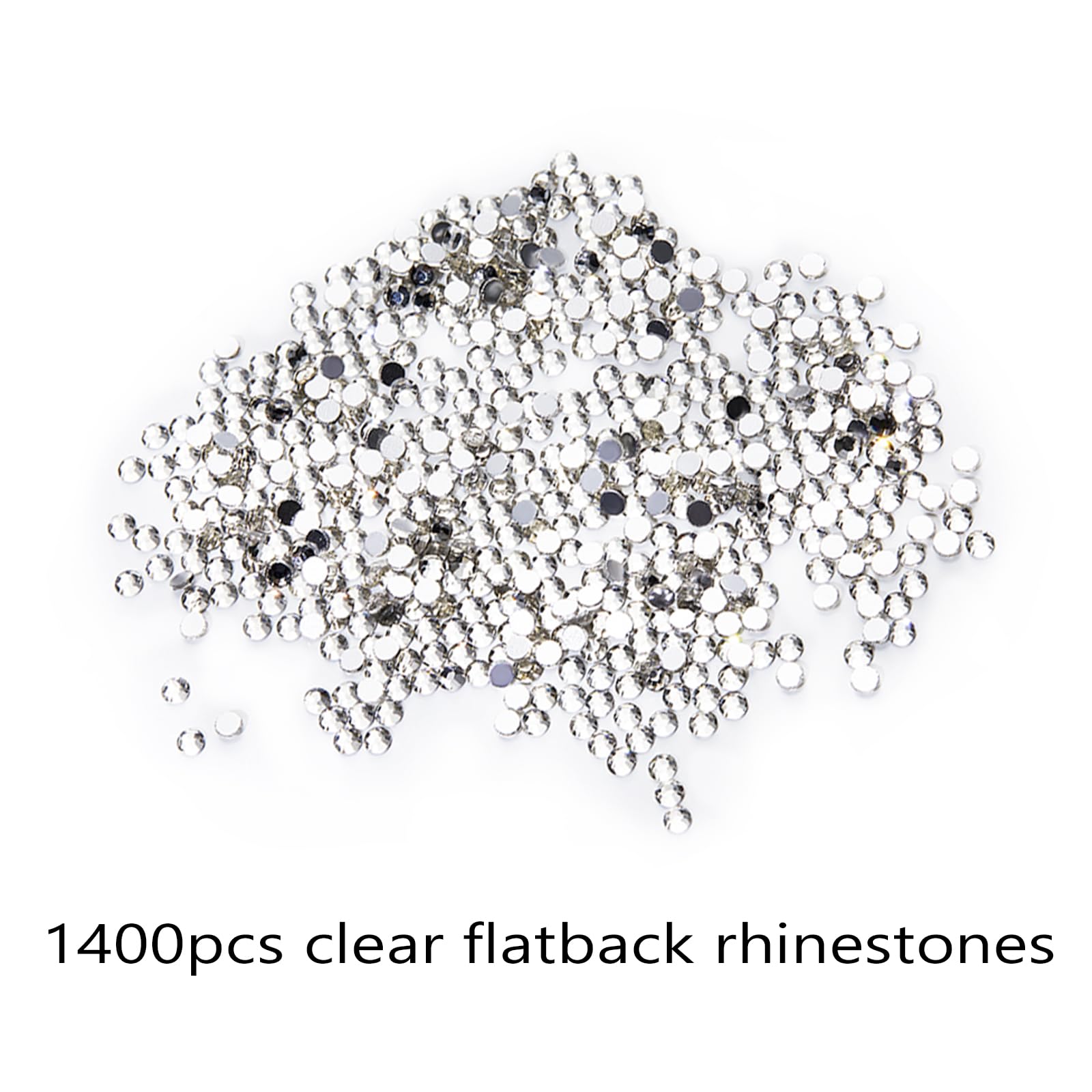 LIGHT RAIN rhinestones in organizer trays showing sorted sizes and colors for quick access