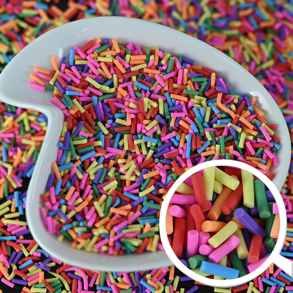 LIKETURE clear bag filled with mixed sprinkles displaying color variety and ready-to-use supply