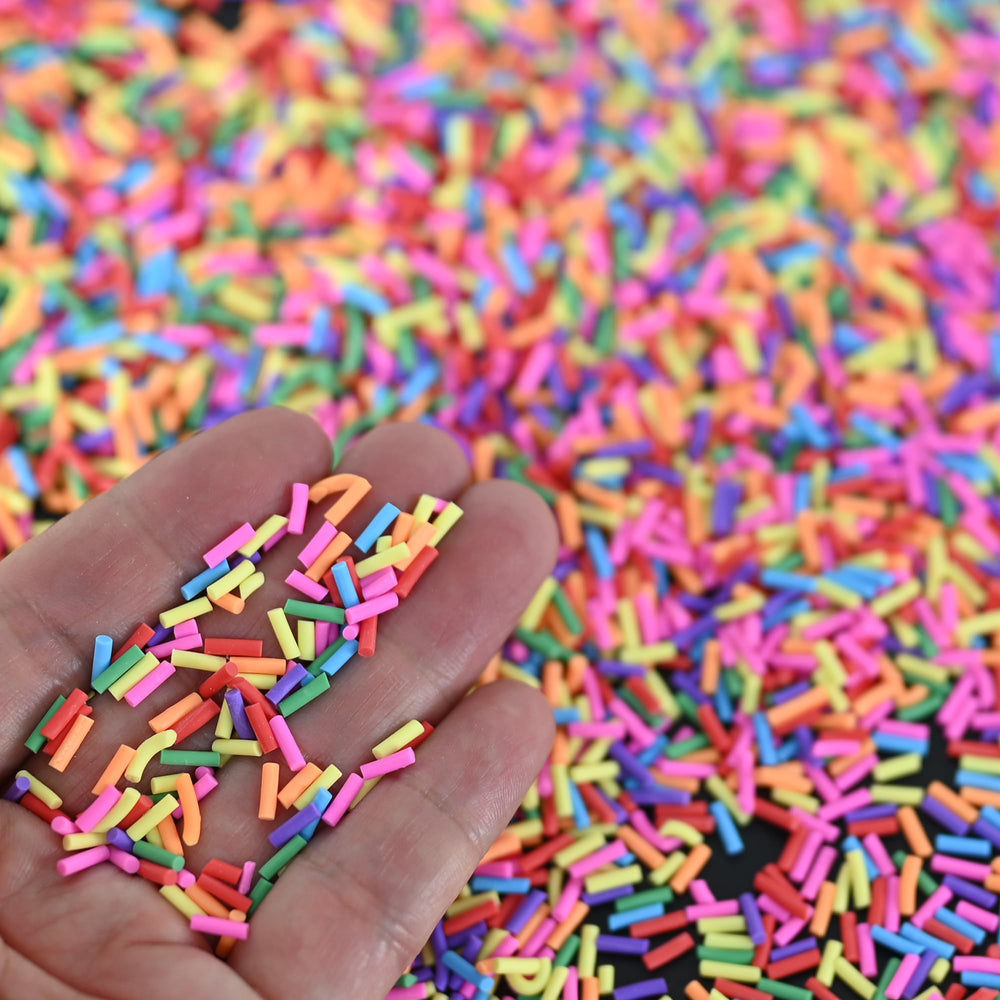 LIKETURE close-up of polymer clay sprinkle slices showing detailed texture for realistic craft results