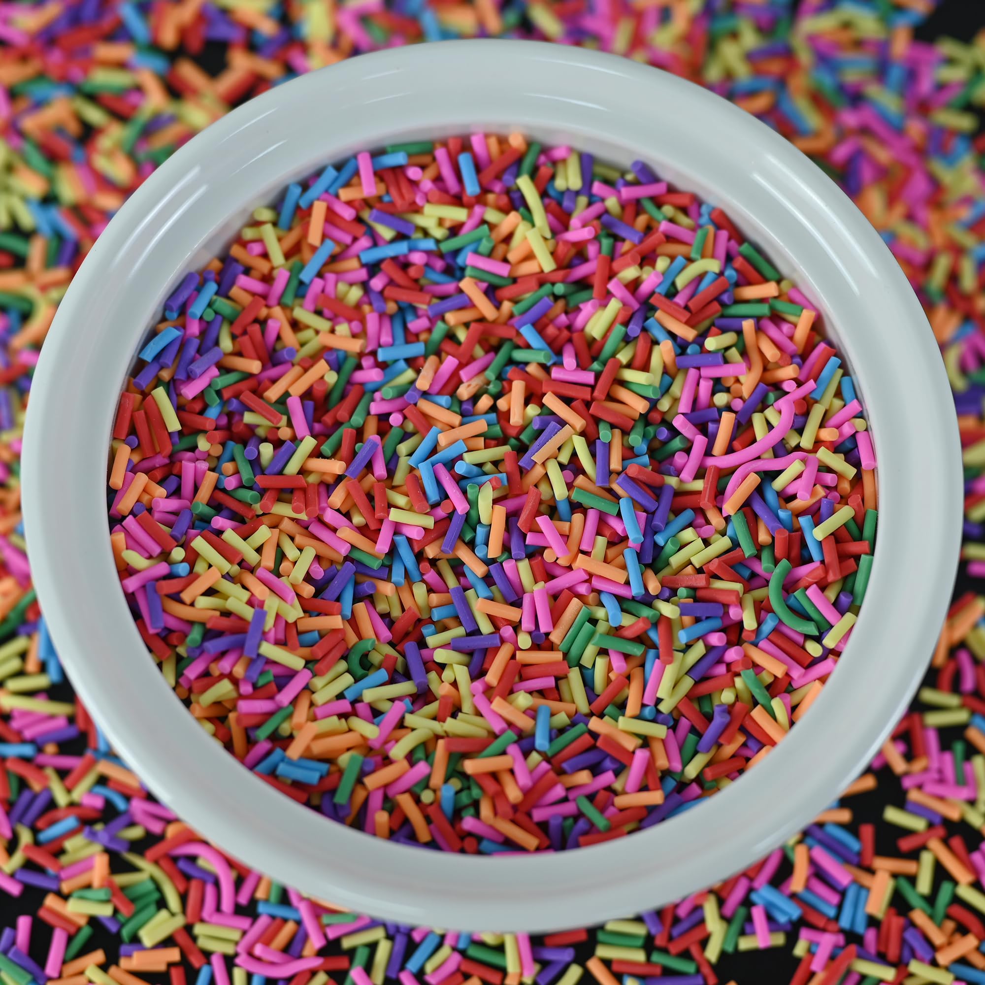 LIKETURE front packaging showing mixed-color sprinkles and clear resealable bag for easy storage