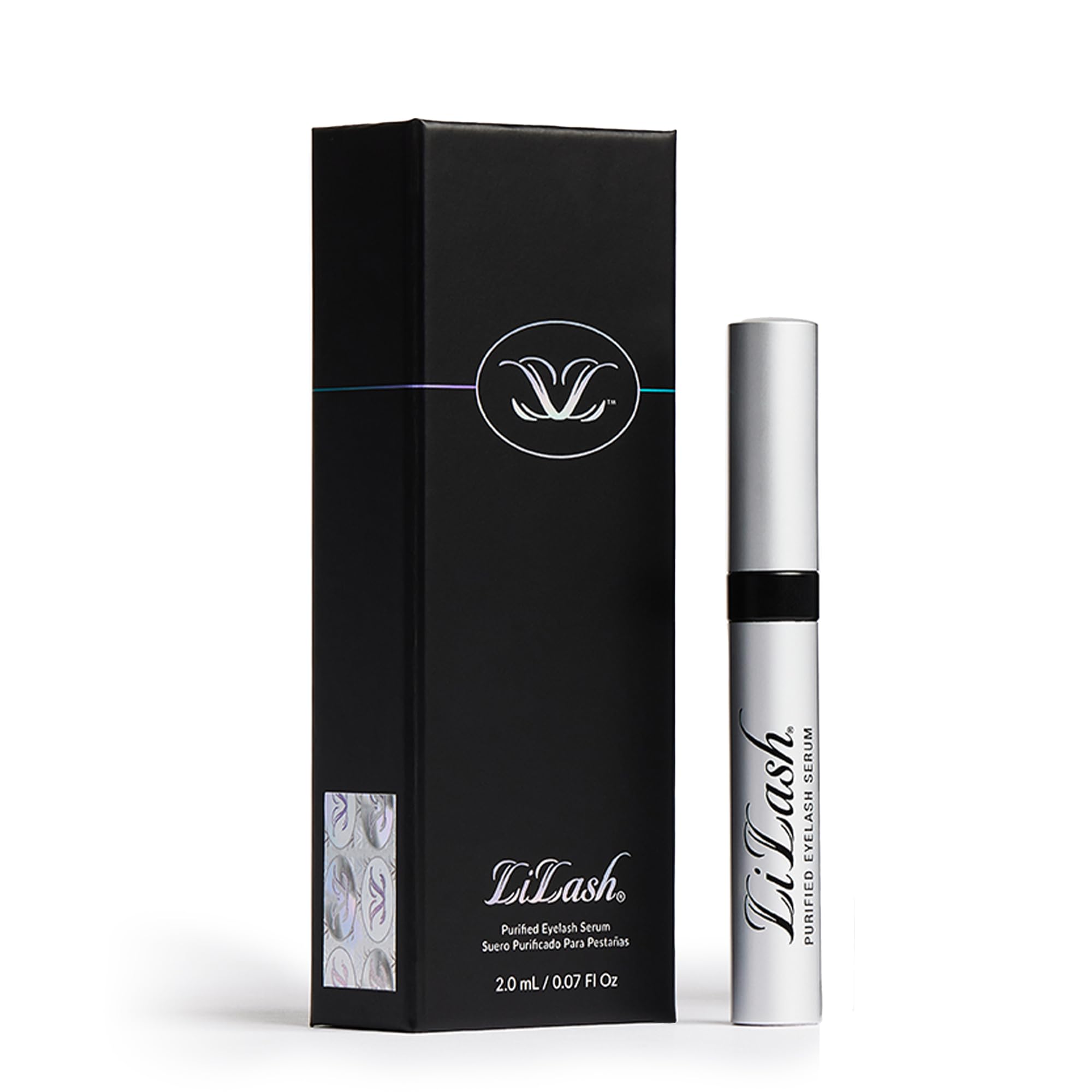 LiLash front packaging 2mL showing tube and box, benefit: clear product identity