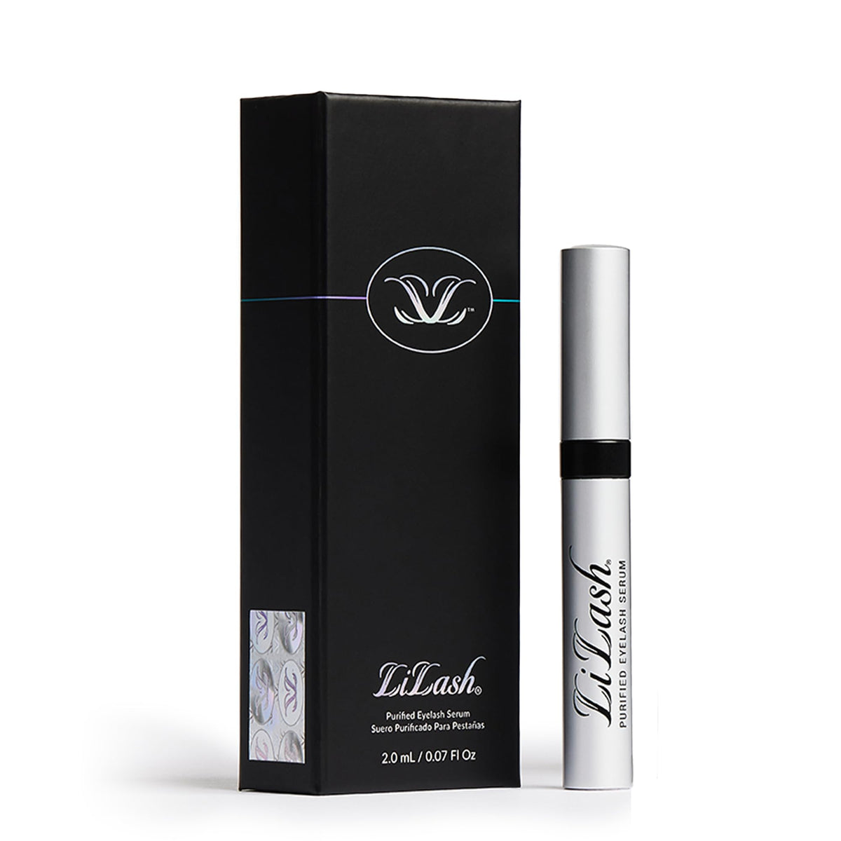LiLash front packaging 2mL showing tube and box, benefit: clear product identity