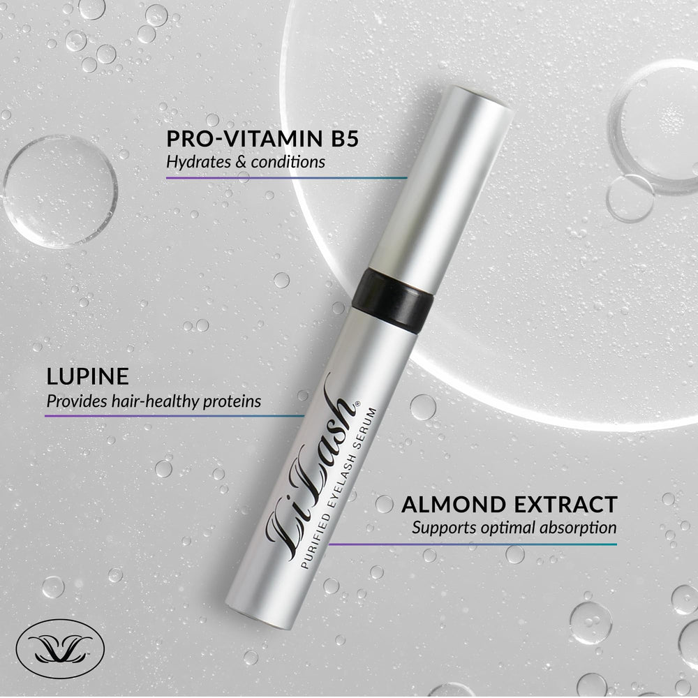 LiLash applied to upper eyelid demonstrating safe, single-swipe use