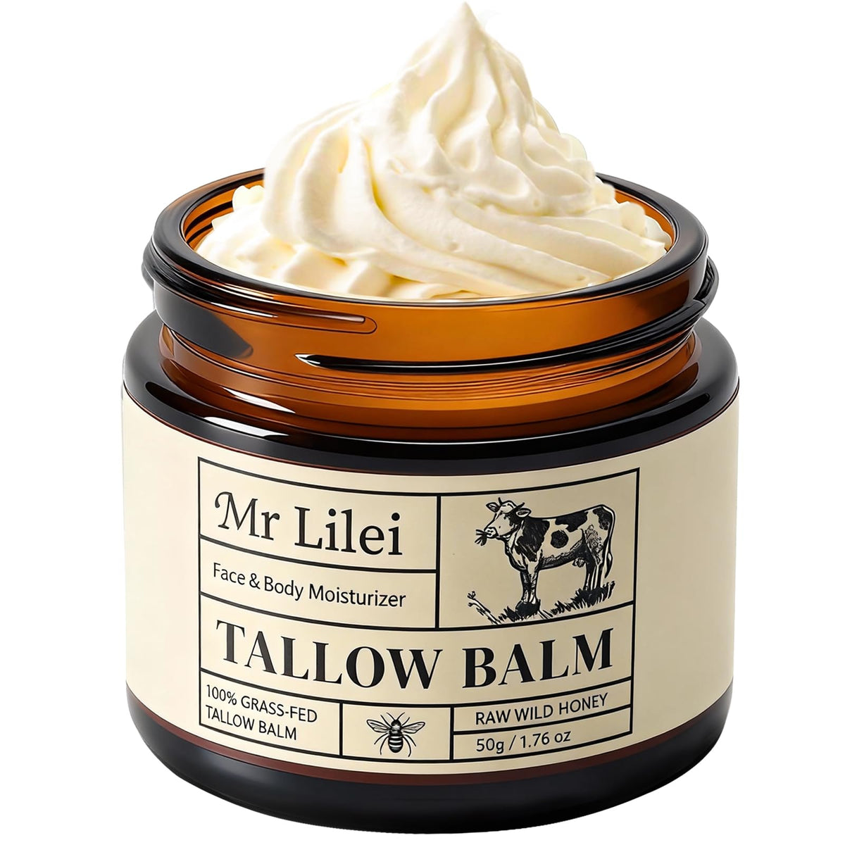 Lilei Beauty jar front view showing clean packaging and benefits