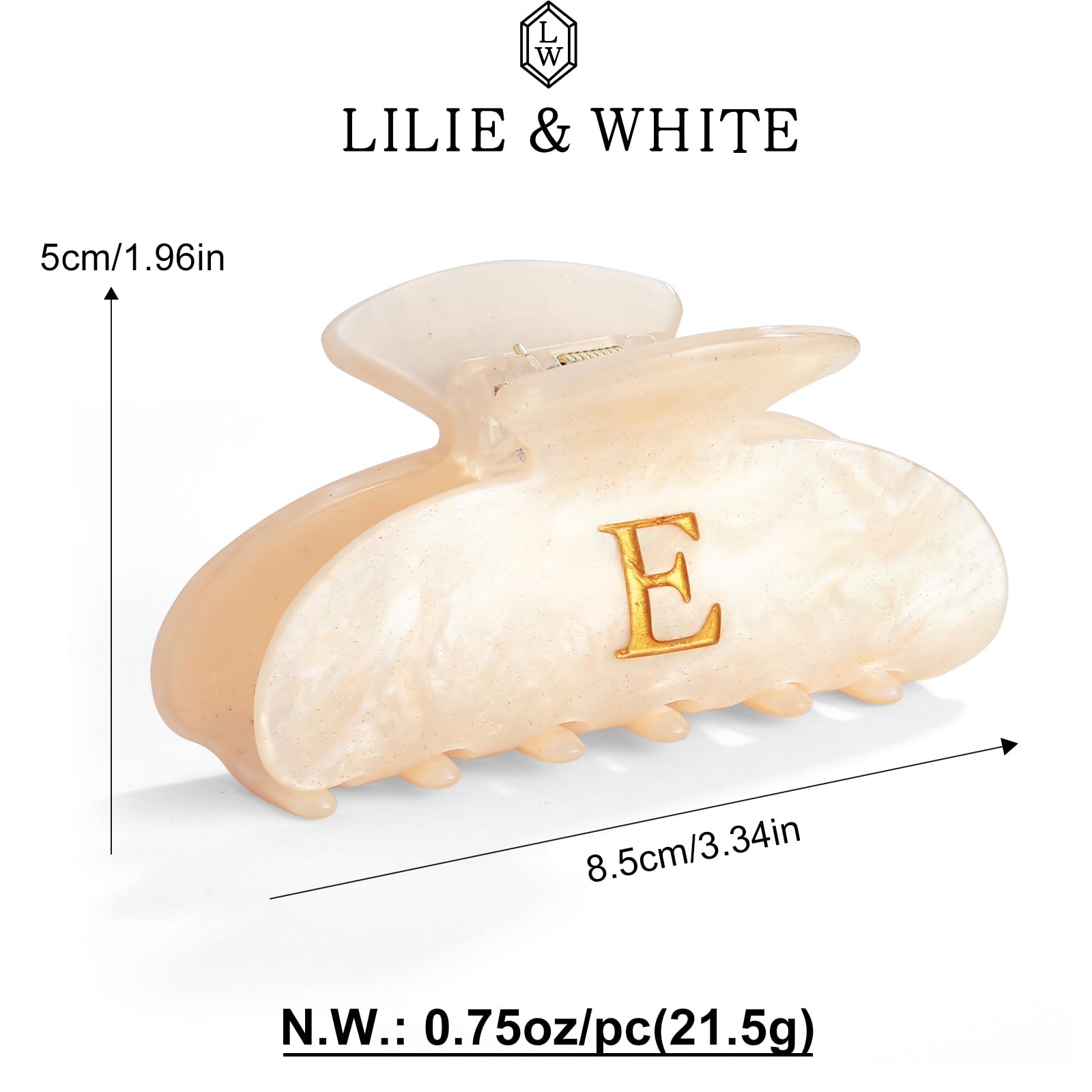 LILIE&WHITE back view showing label and spring detail for lasting performance