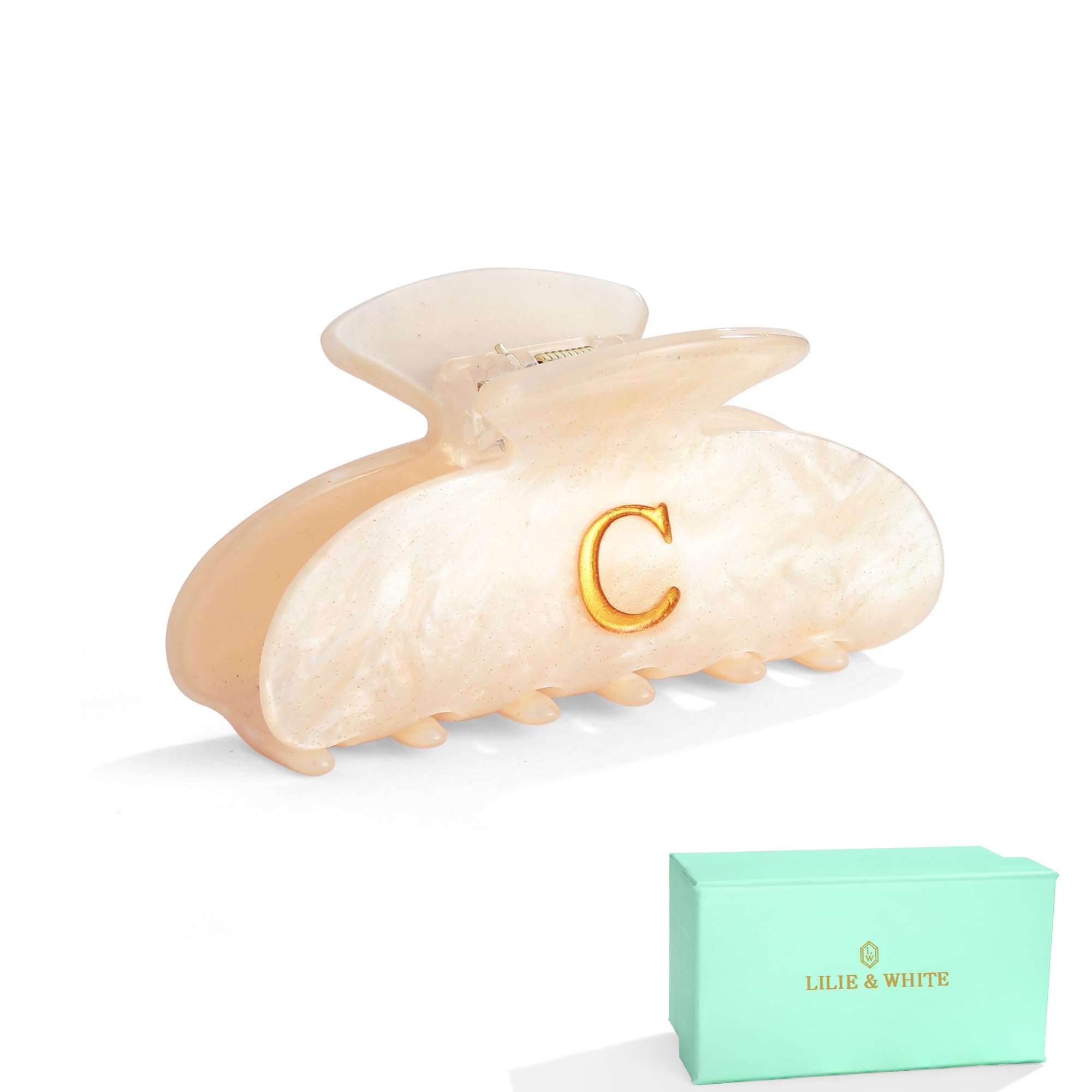 LILIE&WHITE front packaging showing C clip and elegant gift box, polished look