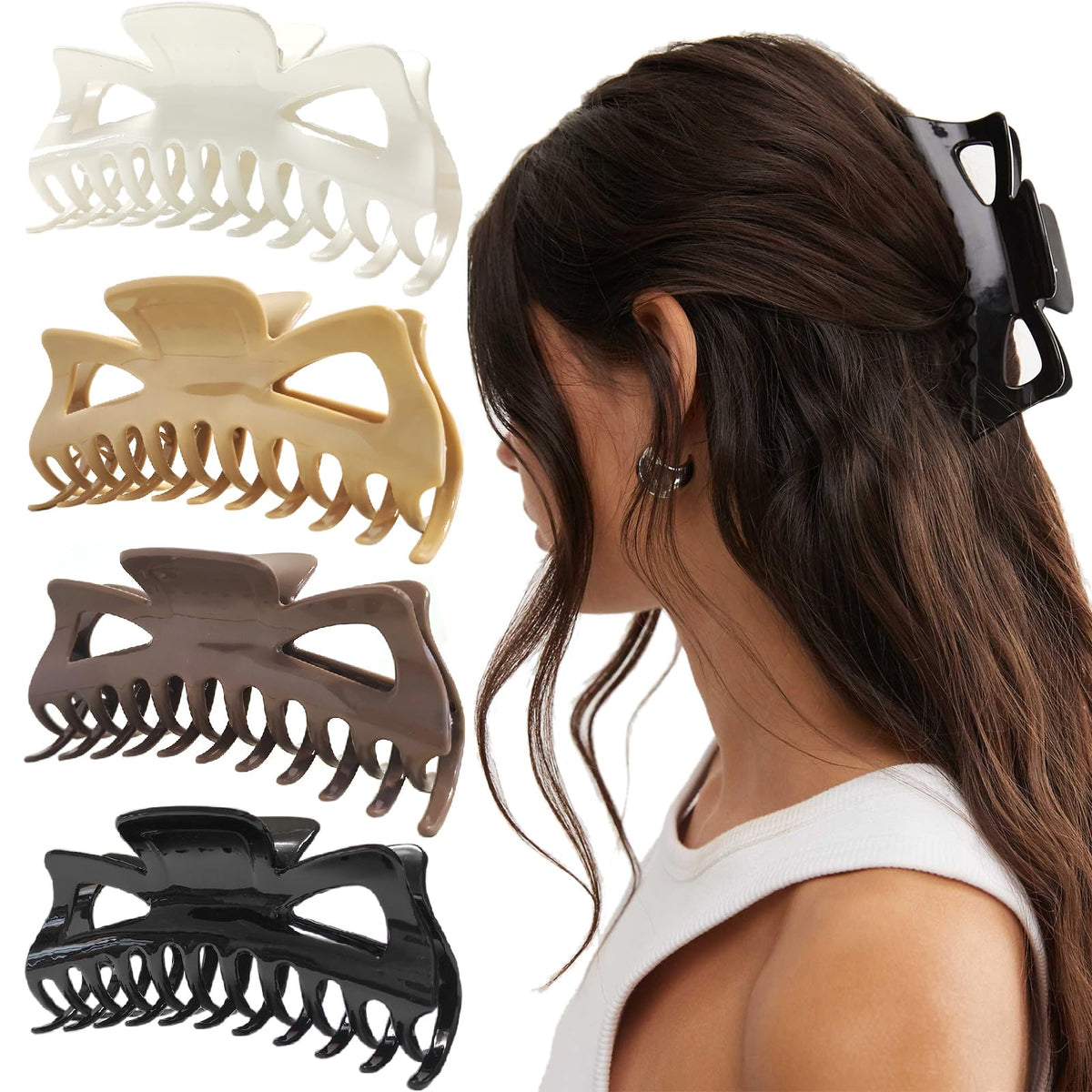 LILIEBE front packaging showing four 5.5-inch clips and protective box, durable gift-ready