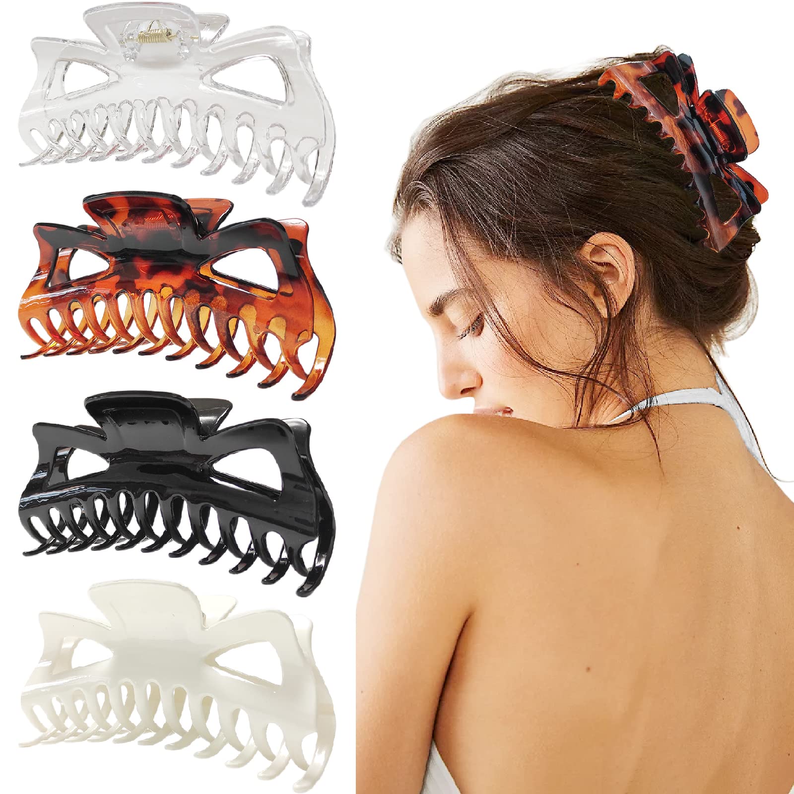 LILIEBE front view of packaged clips showing four colors and gift box benefit