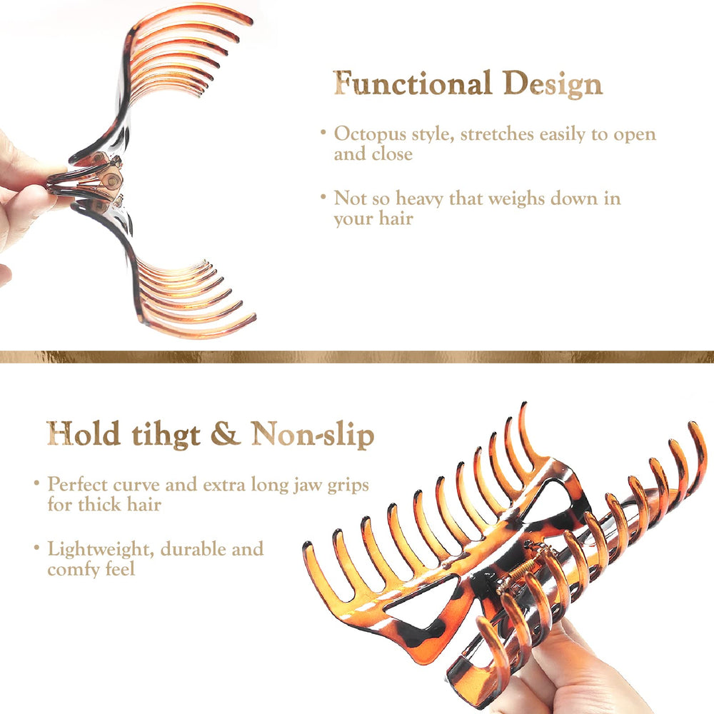 LILIEBE clip holding a messy bun demonstrating secure hold and styling ease