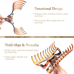LILIEBE clip holding a messy bun demonstrating secure hold and styling ease