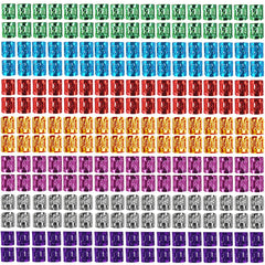 Liliyab pack front showing 350 multi-color aluminum braid cuffs and rings for variety