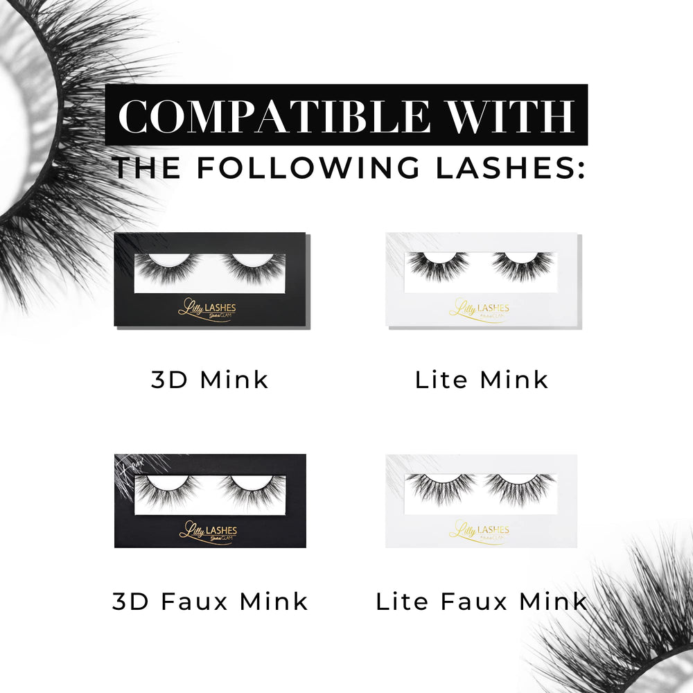 Lilly Lashes black liner stroke showing intense pigment and smooth texture for bold definition