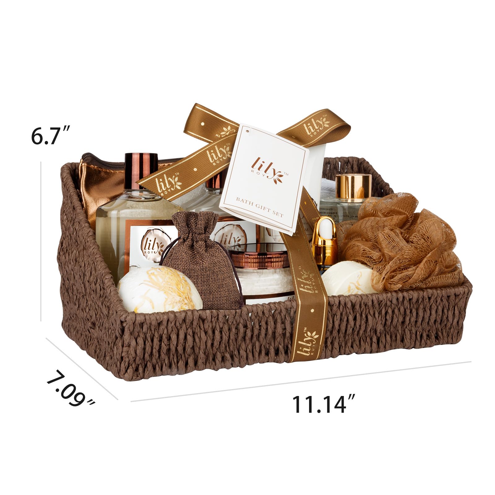 LILY ROY spa set staged in bathroom showing how it creates a peaceful retreat