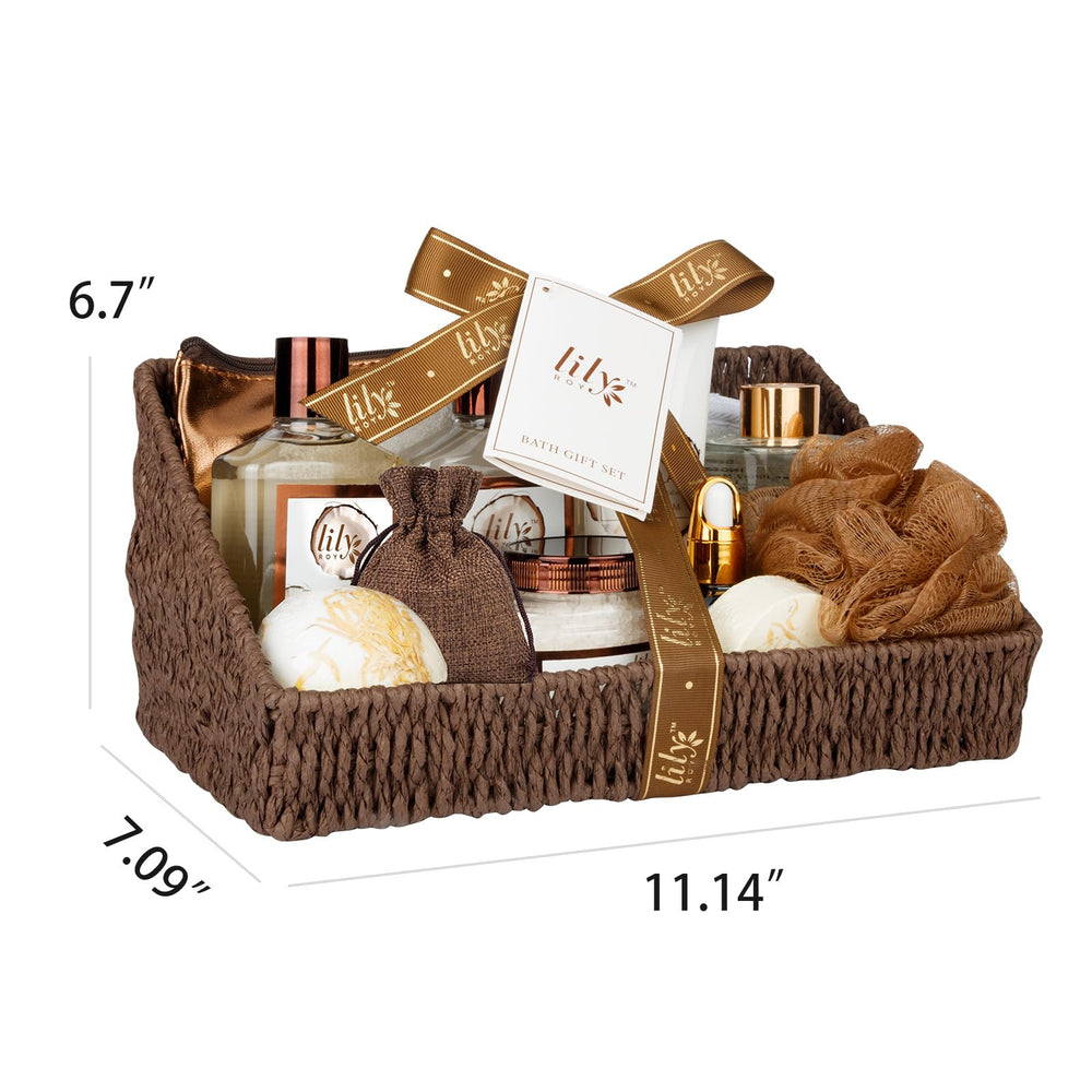 LILY ROY spa set staged in bathroom showing how it creates a peaceful retreat
