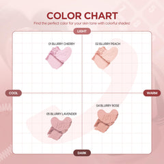 lilybyred compact next to finger showing size and travel-friendly benefit