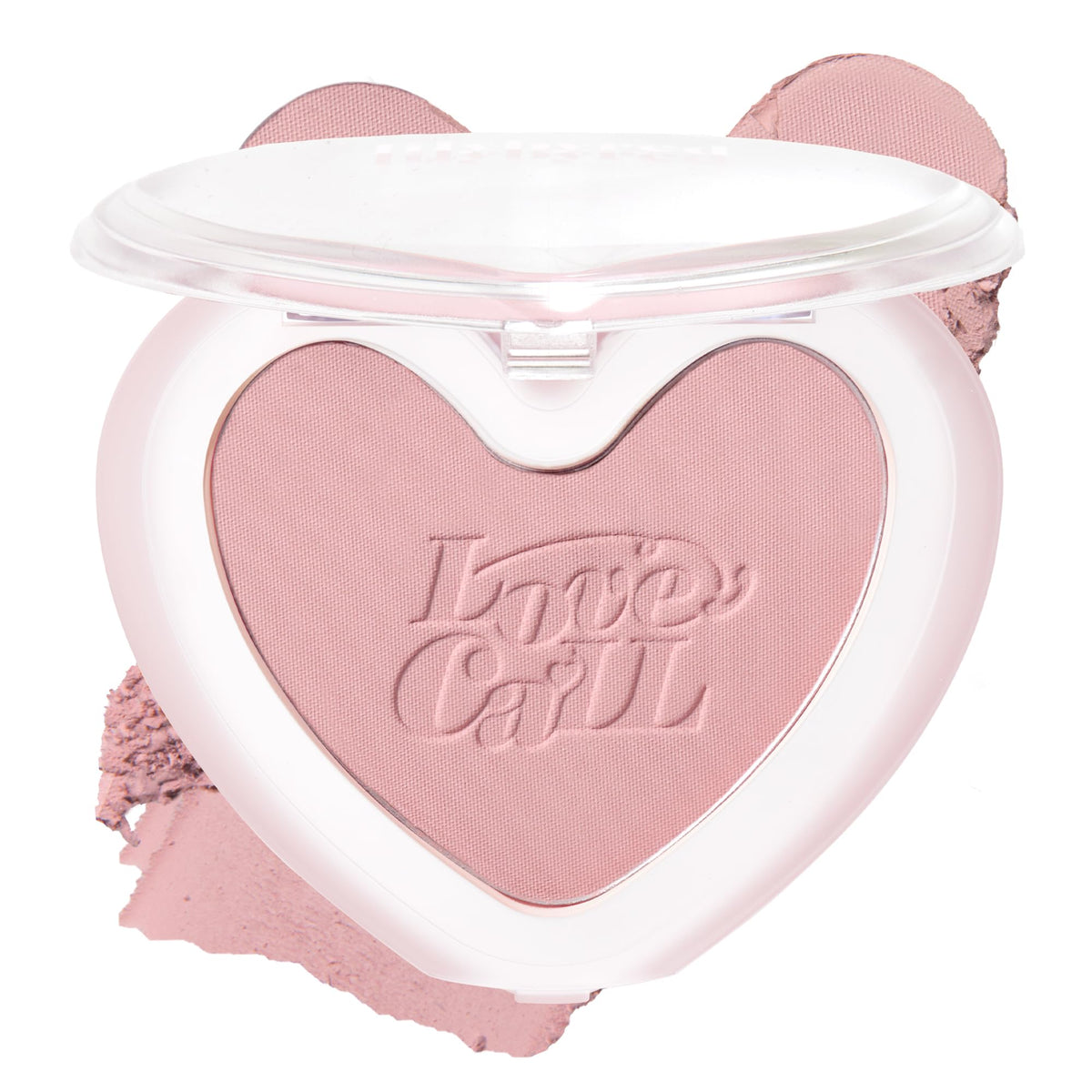 lilybyred compact front view showing heart-shaped blush and packaging benefit convenience