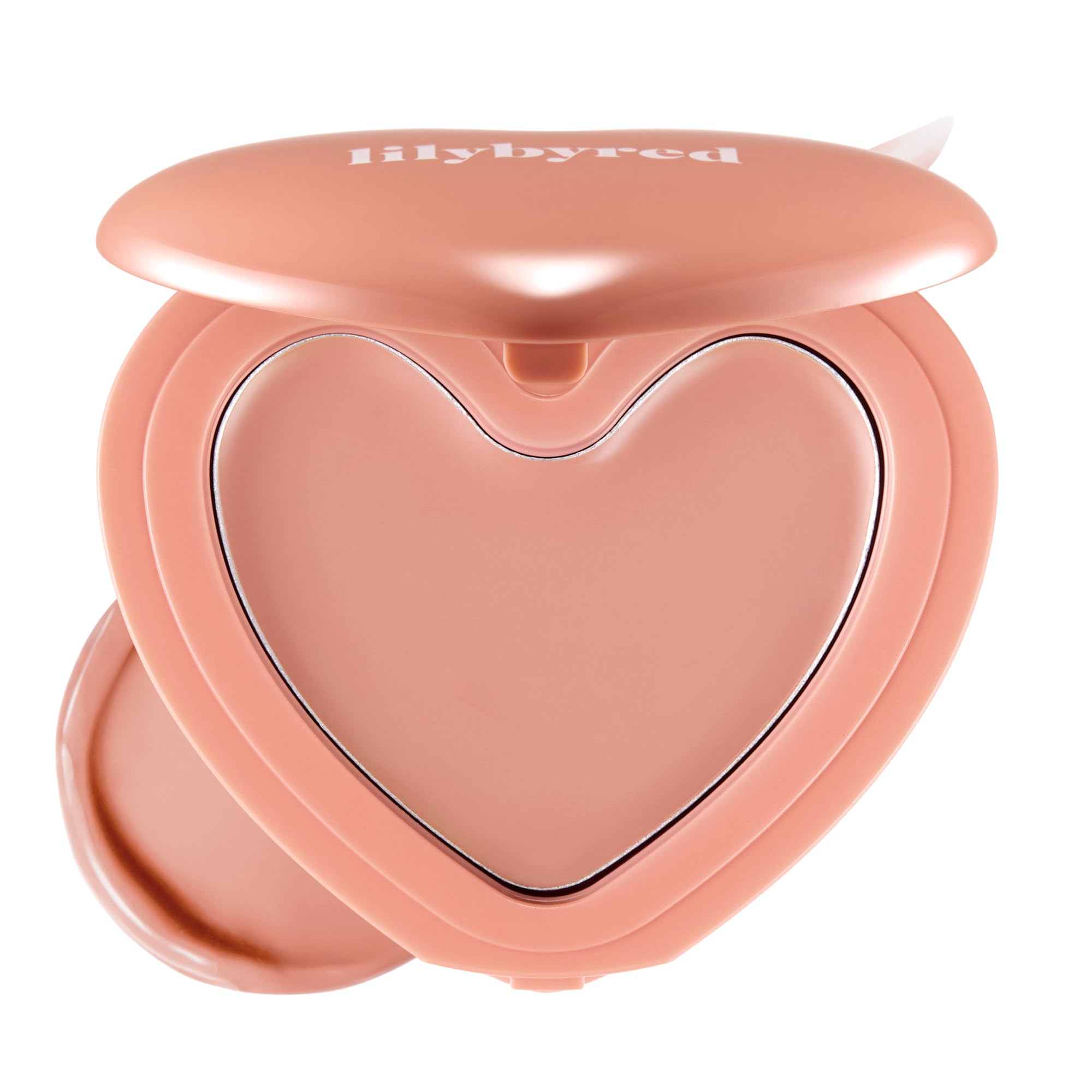 lilybyred front packaging heart-shaped blush showcasing playful design and easy storage