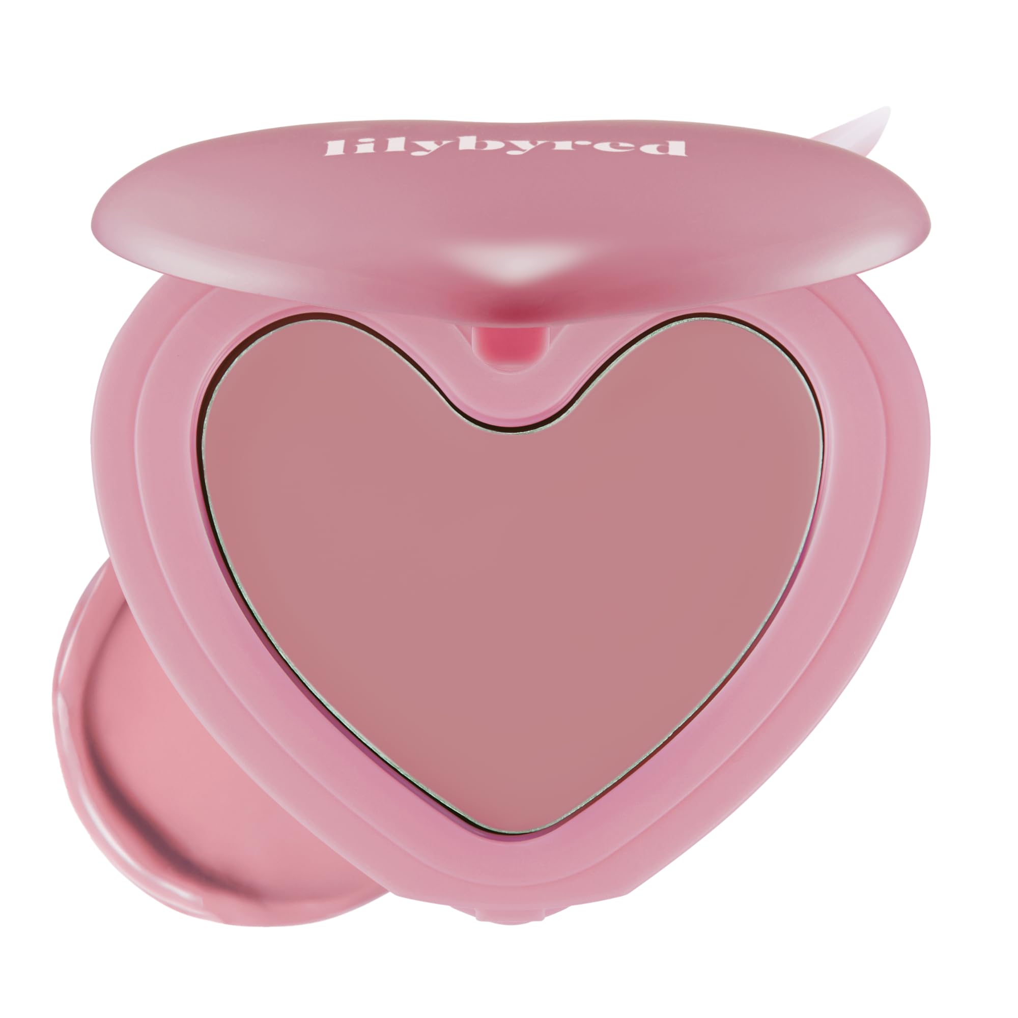 lilybyred front packaging showing heart-shaped blush and compact — cute gift-ready