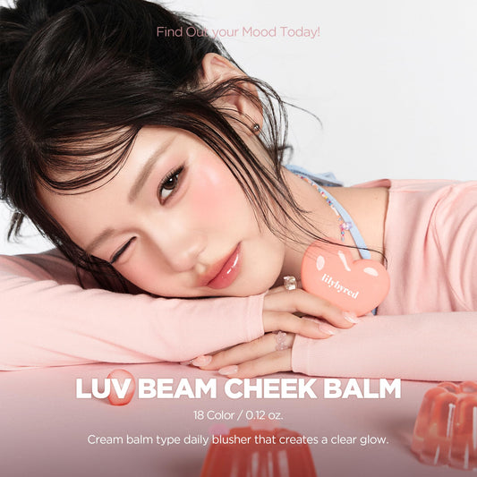 lilybyred heart-shaped balm top view showing shape and travel-friendly compactness