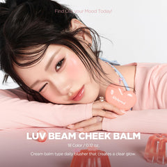 lilybyred heart-shaped balm top view showing shape and travel-friendly compactness