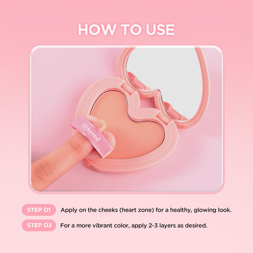 lilybyred in a makeup bag with mirror, convenient touch-up on the go