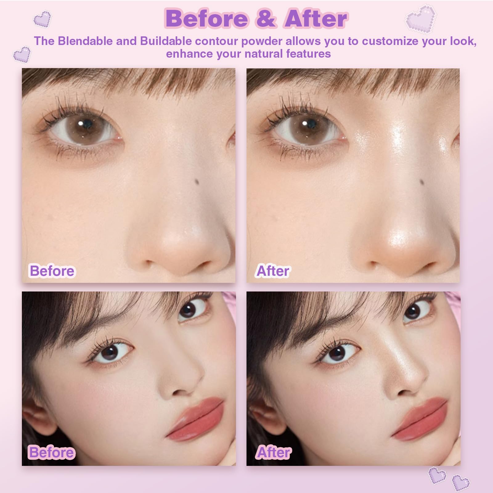 Lilyloria shimmer highlighter texture detail for natural luminous finish