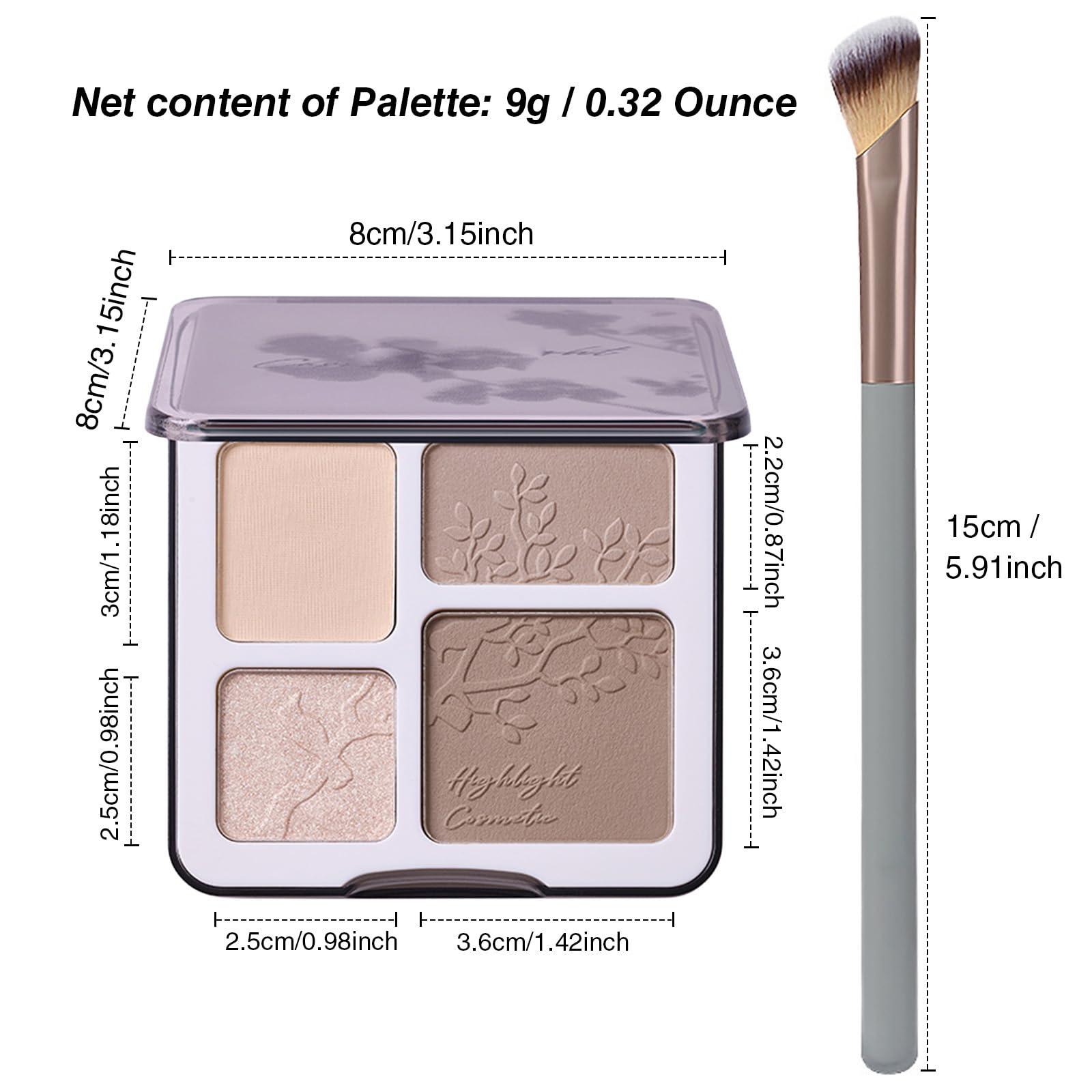 Lilyloria palette on a vanity with other cosmetics lifestyle styling
