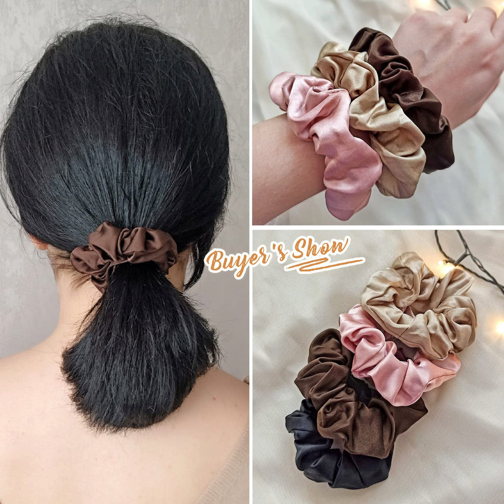 LilySilk scrunchie label and packaging display indicating Oeko-Tex certification assurance