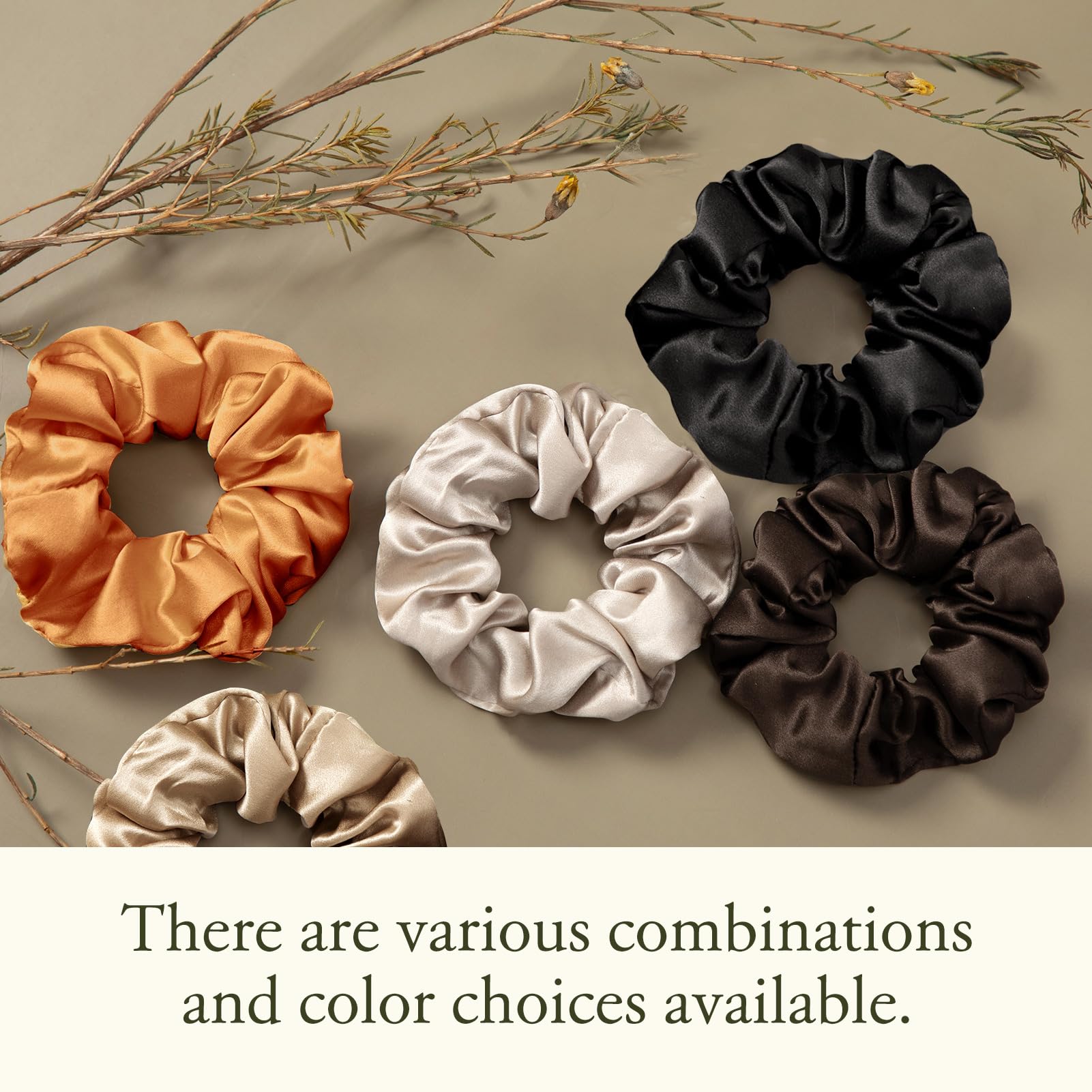 LilySilk scrunchie worn in ponytail demonstrating frizz control and sleek finish