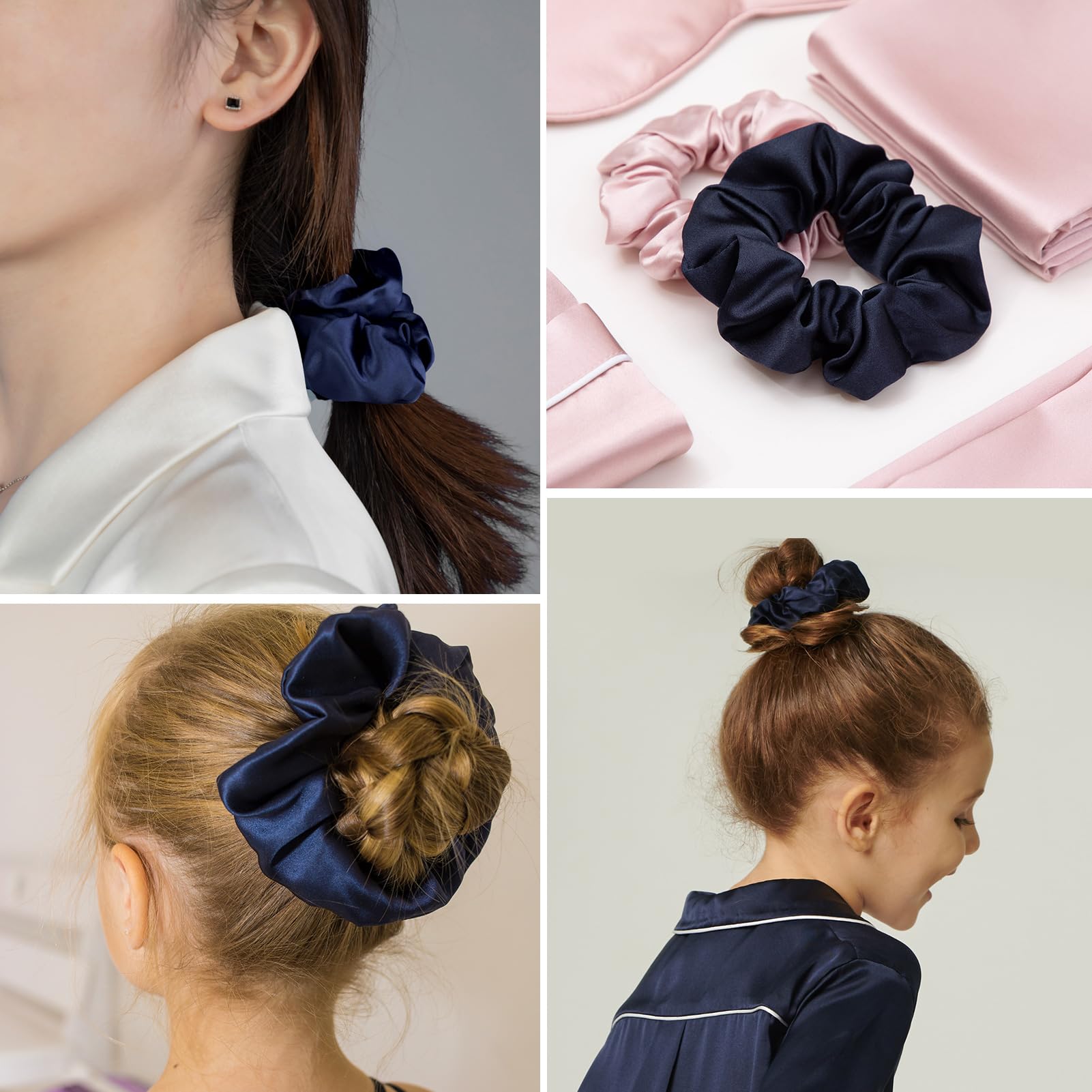 LILYSILK scrunchie securing a ponytail offering frizz control and comfort