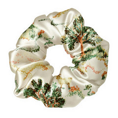 LilySilk silk scrunchie front view showing soft sheen and secure hold
