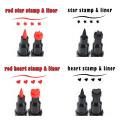 Linble close-up of heart and star stamp tips, ensures precise consistent shapes